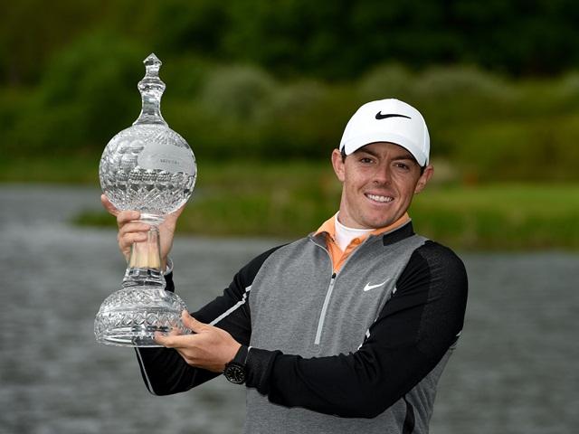 Rory McIlroy with the Irish Open trophy